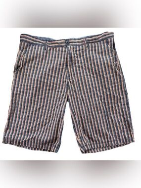Ecko Unltd Plaid Shorts Men's 38 Blue Baggy Y2K Vintage Skater Hip Hop Street